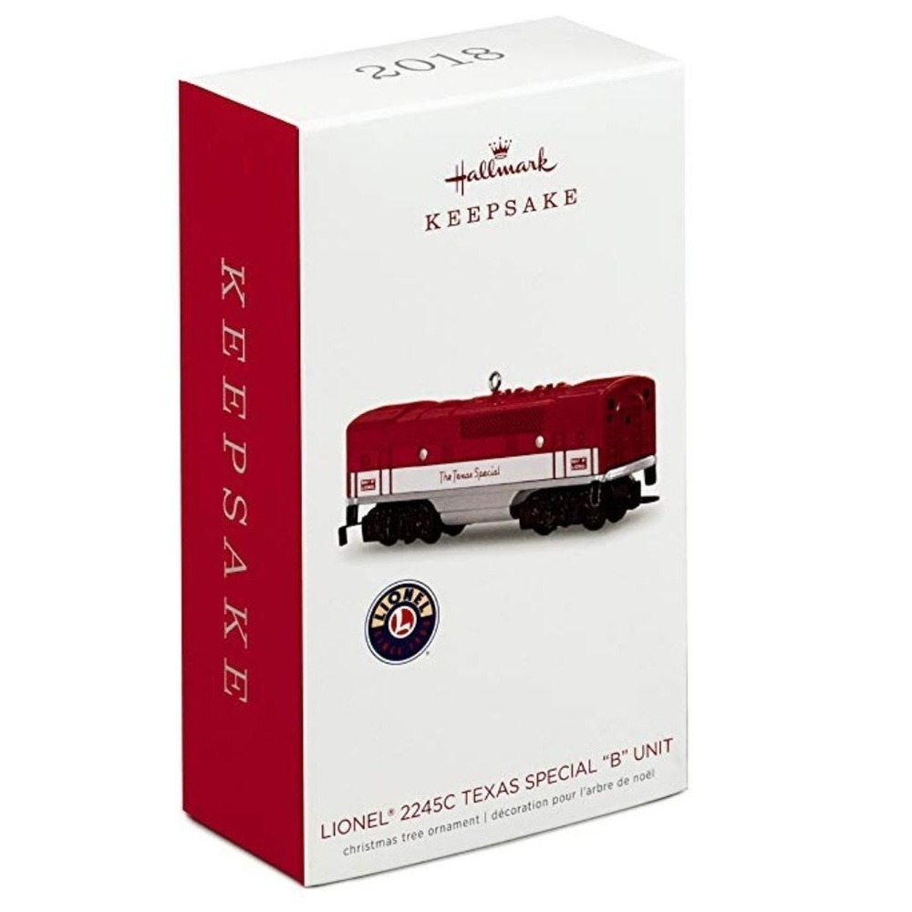 2018 Hallmark Keepsake Lionel 2245C Texas Special B Unit Ornament